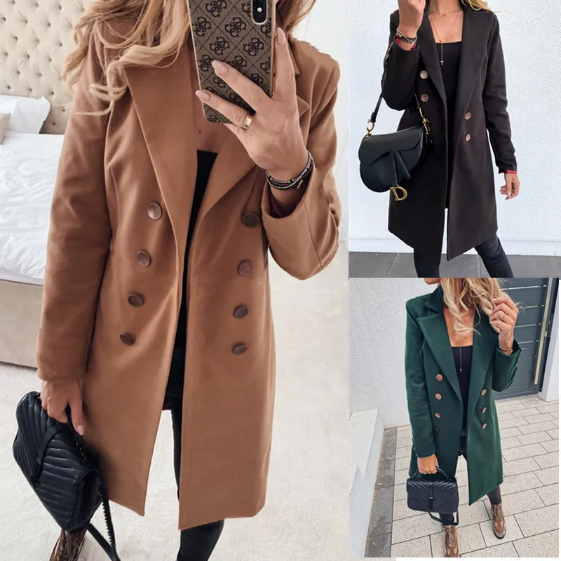 Vintage OL Casual Women Coat 2020 Winter Fashion Woolen Double Breasted Coat Plus Size 3XL
Vintage OL Casual Women Coat 2020 Winter Fashion Woolen Double Breasted Coat Plus Size 3XL