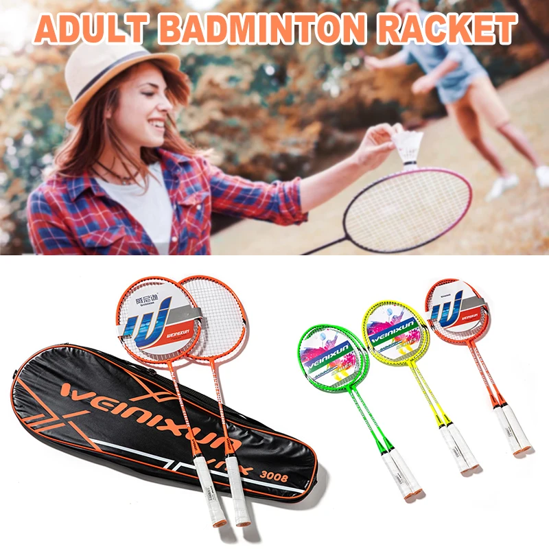 Badminton Racket Adult Suit 2 Pack With Ball Ferroalloy Practice Entertainment Beginners Durable SAL99
Badminton Racket Adult Suit 2 Pack With Ball Ferroalloy Practice Entertainment Beginners Durable SAL99