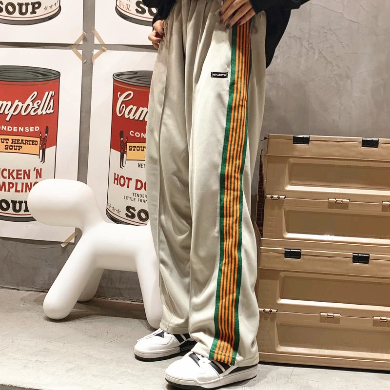 Women's Pants 2021 Summer New Khaki Straight High Waist Streetwear Sweat Pants Baggy Vintage Casual Harajuku Wide Leg Trouser
Women's Pants 2021 Summer New Khaki Straight High Waist Streetwear Sweat Pants Baggy Vintage Casual Harajuku Wide Leg Trouser