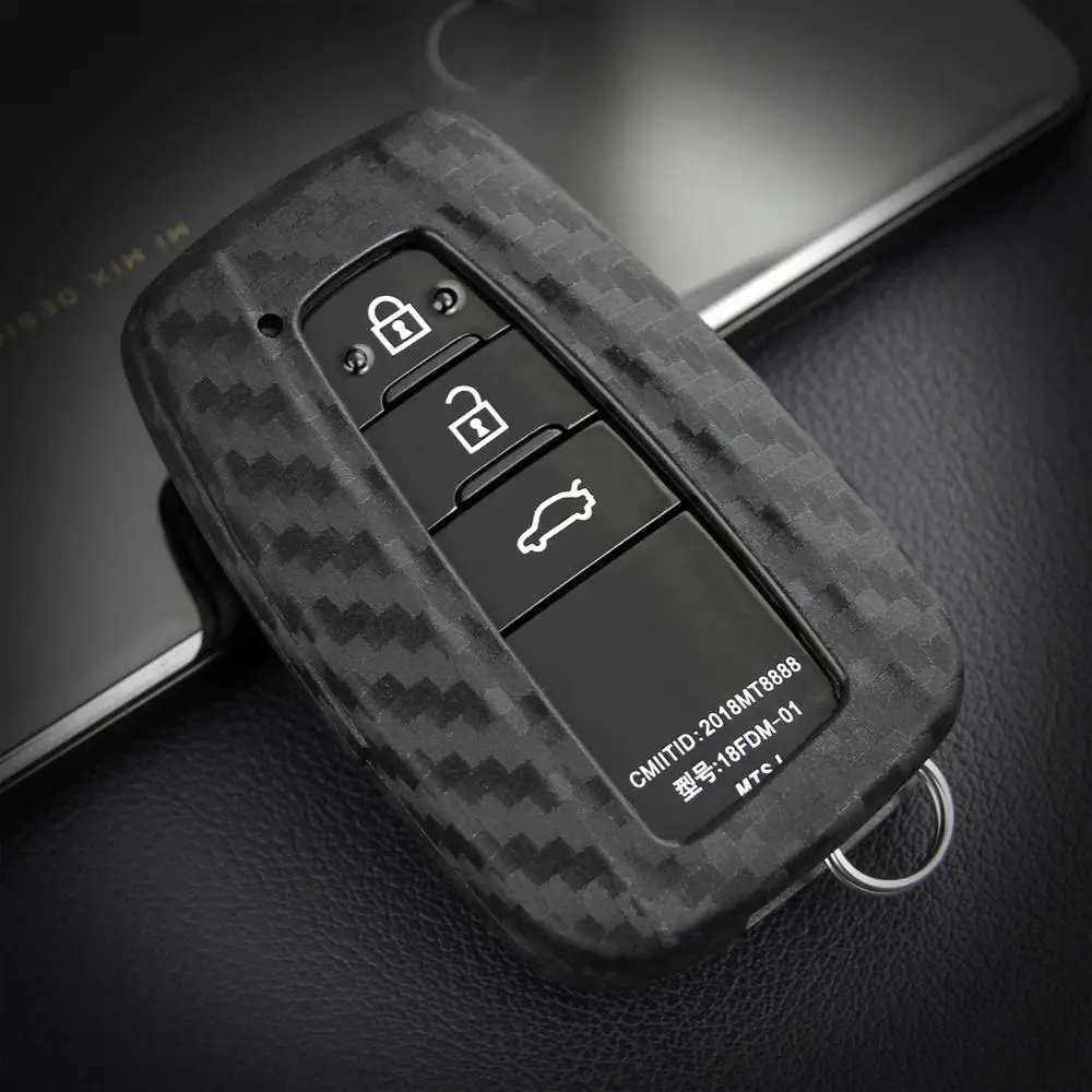 Silica Gel Car Key Case Cover Fob For Toyota Rav4 Avensis Aygo Camry Auris Chr Crown Vitz Verso Fortuner highlander Key Styling
Silica Gel Car Key Case Cover Fob For Toyota Rav4 Avensis Aygo Camry Auris Chr Crown Vitz Verso Fortuner highlander Key Styling