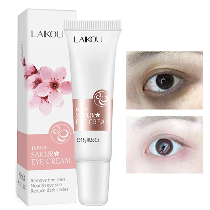 

Eye Cream Moisturizing Hydration Lifting Firming Fade Fine Lines Remove Dark Circles Anti-Edema Sakura Nourish Skin Care 1Pcs