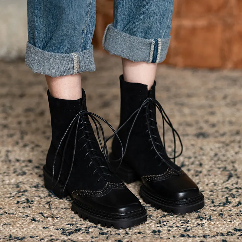 FEDONAS 2020 Winter Newest Genuine Leather Women's Ankle Boots Fashion Platform Chunky Heels Pumps Working Prom Shoes Woman
FEDONAS 2020 Winter Newest Genuine Leather Women's Ankle Boots Fashion Platform Chunky Heels Pumps Working Prom Shoes Woman