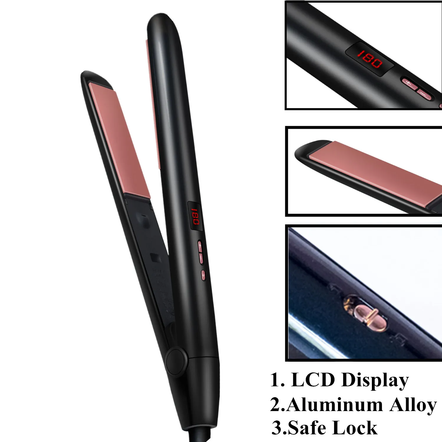 Professional Hair Straightener Curler Hair Flat Iron Negative Ion Electric Splint Flat Iron Hair Straighting Curling LED Display 
Professional Hair Straightener Curler Hair Flat Iron Negative Ion Electric Splint Flat Iron Hair Straighting Curling LED Display