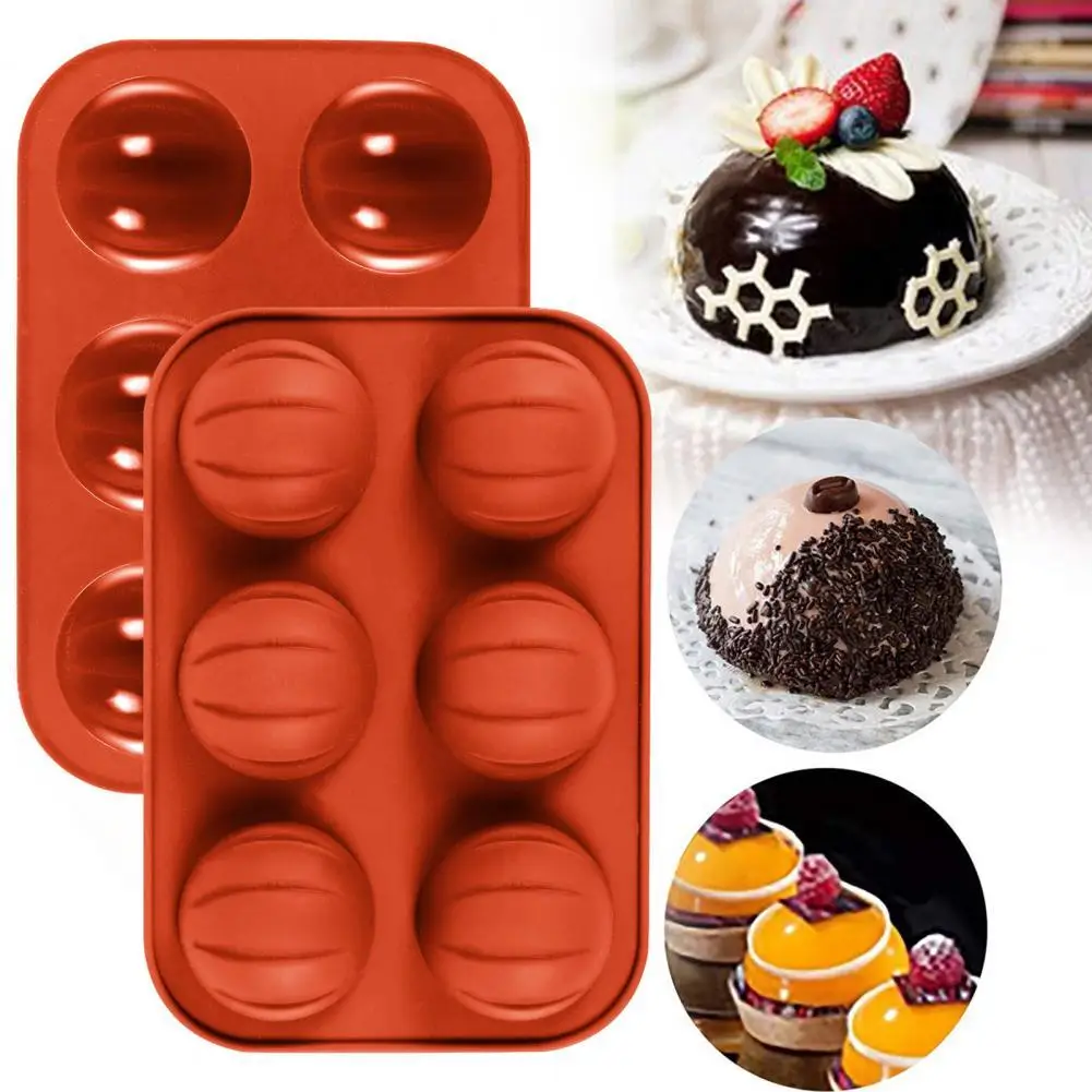 6 Cavity Cake Mold Pumpkin Shaped Multi-purpose Non-stick DIY Pastry Decorating Dessert Mold for Mousse
6 Cavity Cake Mold Pumpkin Shaped Multi-purpose Non-stick DIY Pastry Decorating Dessert Mold for Mousse