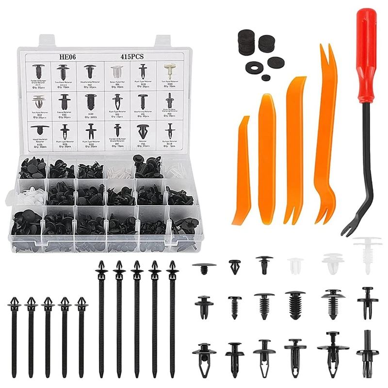 460Pcs Car Retainer Clips, Bumper Fender Rivet,Auto Body Door Panel Fastener Remover for Toyota Honda Nissan Jeep Subaru
460Pcs Car Retainer Clips, Bumper Fender Rivet,Auto Body Door Panel Fastener Remover for Toyota Honda Nissan Jeep Subaru