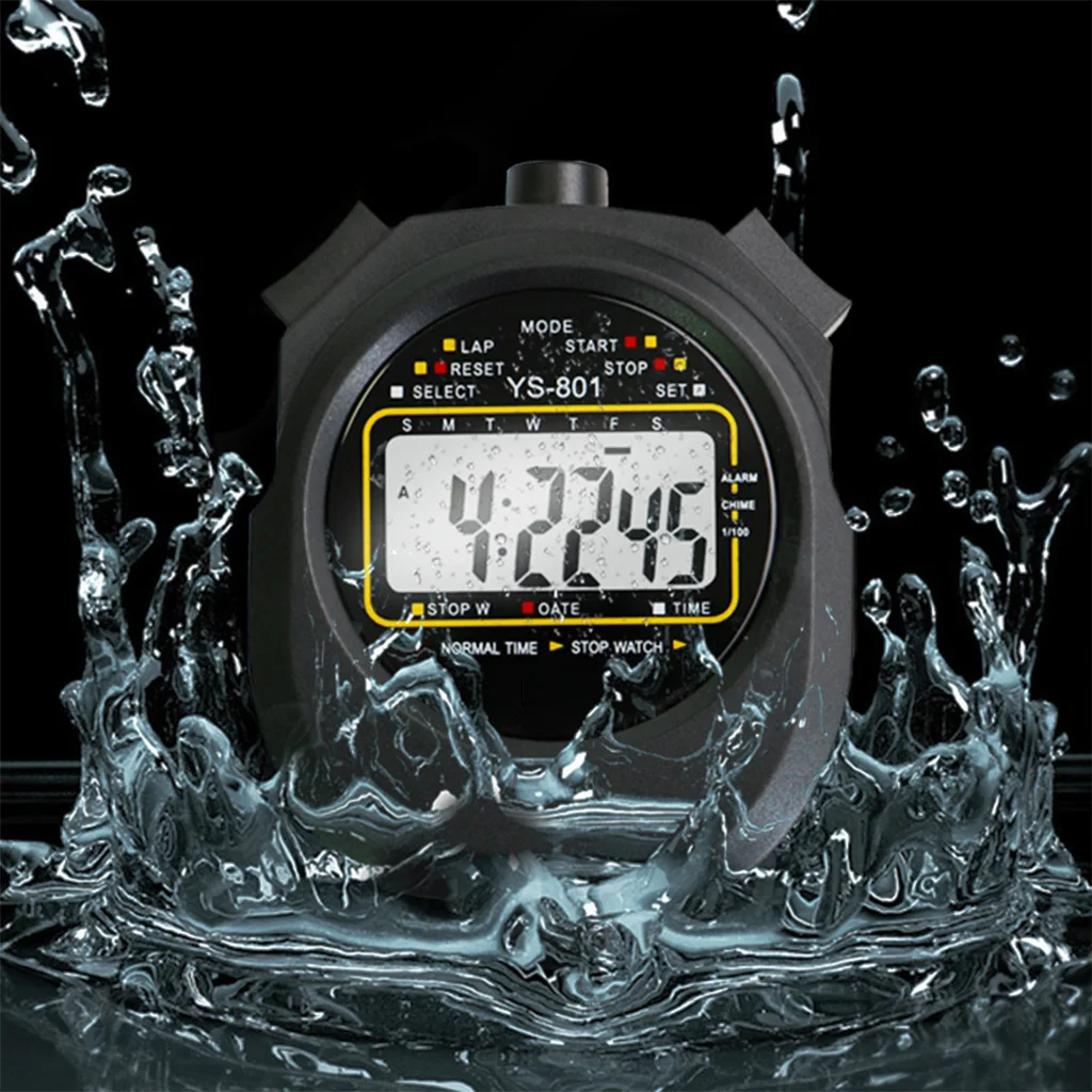 Stopwatch Timer Large Display with Date Time Alarm Waterproof Dust & Shock Resistant Lanyard Fitness Sport Coaches
Stopwatch Timer Large Display with Date Time Alarm Waterproof Dust & Shock Resistant Lanyard Fitness Sport Coaches