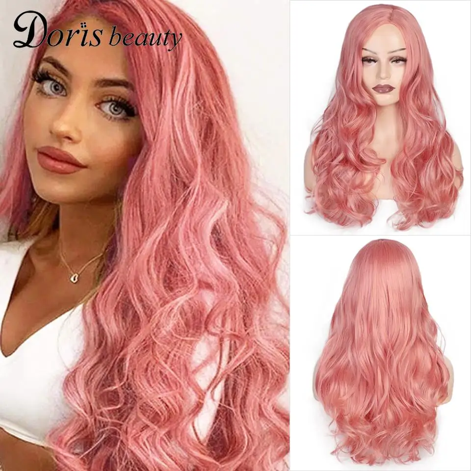 Doris Beauty Black Long Wavy Wig Body Wave Synthetic Wigs for Black Women Cosplay Wig Side Part Red Pink Blonde Hair Brown Grey
Doris Beauty Black Long Wavy Wig Body Wave Synthetic Wigs for Black Women Cosplay Wig Side Part Red Pink Blonde Hair Brown Grey