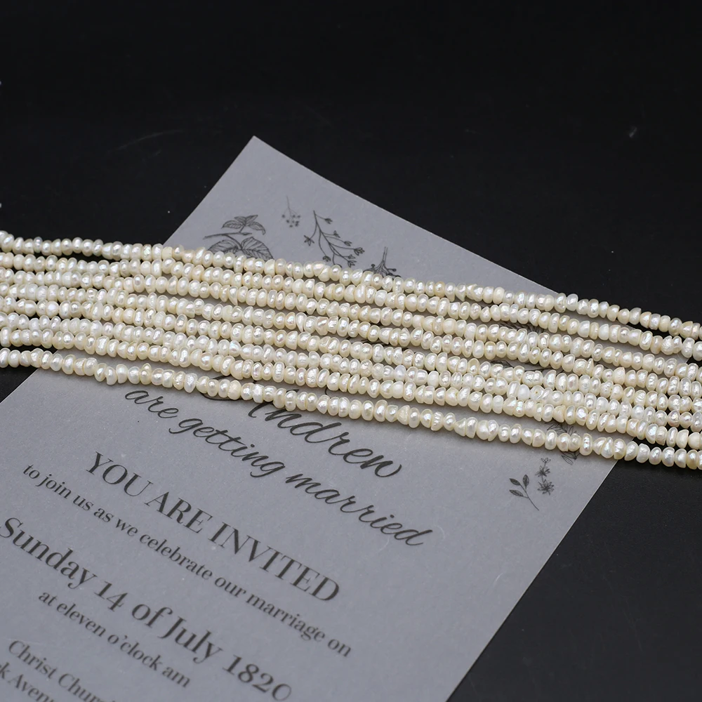 3-4 мм крошечные бусины из пресноводного жемчуга, маленькие бусины из натурального белого жемчуга, бусины из искусственного жемчуга, браслет, ожерелье, кольца, подарок, 36 см
3-4 мм крошечные бусины из пресноводного жемчуга, маленькие бусины из натурального белого жемчуга, бусины из искусственного жемчуга, браслет, ожерелье, кольца, подарок, 36 см