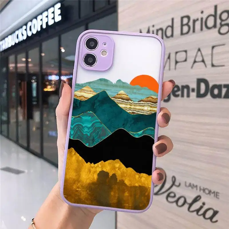 Golden mountain art pattern luxury Phone Cases shell matte transparent For iphone 7 8 11 12 plus mini x xs xr pro max cover
Golden mountain art pattern luxury Phone Cases shell matte transparent For iphone 7 8 11 12 plus mini x xs xr pro max cover
