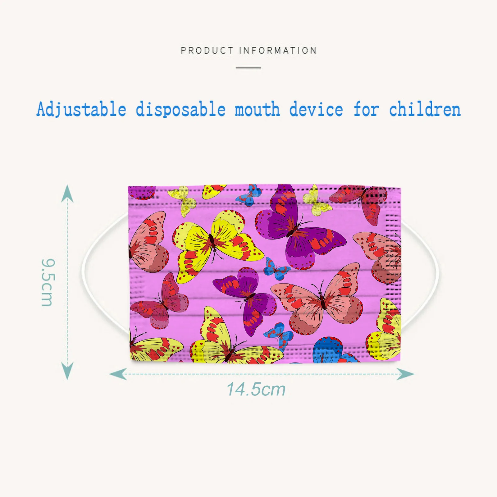100pcs Children Face Mask Butterfly Print 3 Layers Filter Disposable Mask Meltblown Non-woven Protect Mouth Mask Mouth Cover
100pcs Children Face Mask Butterfly Print 3 Layers Filter Disposable Mask Meltblown Non-woven Protect Mouth Mask Mouth Cover
