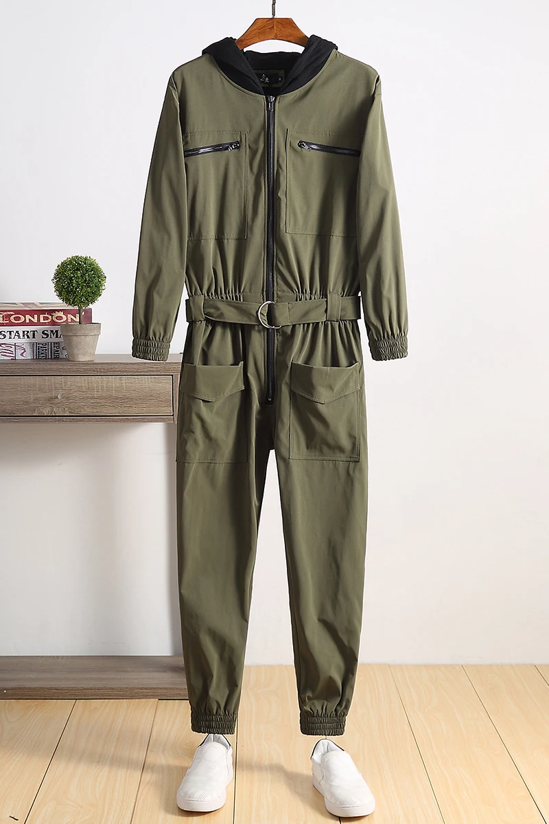 Jumpsuit Men Rompers One Piece Overalls Mens Long Sleeve Hooded Zipper Pockets Casual Hip Hop Rock Fashion Pants Male Clothes
Jumpsuit Men Rompers One Piece Overalls Mens Long Sleeve Hooded Zipper Pockets Casual Hip Hop Rock Fashion Pants Male Clothes