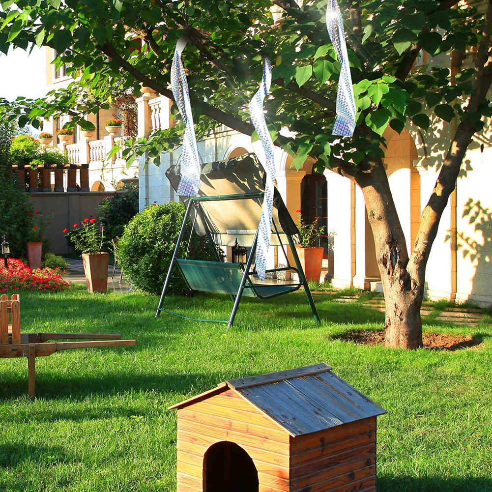 Multi-size Anti Bird Tape Flashing Reflective Bird Repellent Scare Tape Pigeons Crow Keep Away Double-sided Bird Repeller Ribbon
Multi-size Anti Bird Tape Flashing Reflective Bird Repellent Scare Tape Pigeons Crow Keep Away Double-sided Bird Repeller Ribbon