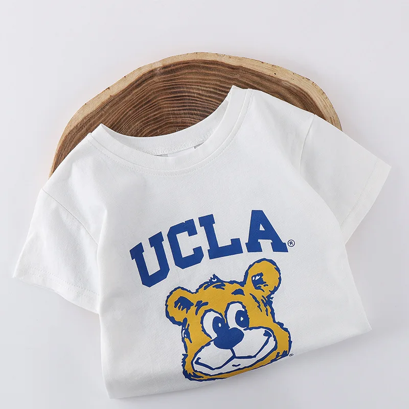 2021 Summer New Arrivals Baby Boys and Girls Cotton Cartoon Bear T Shirt Baby Clothes Kids Short Sleeve Casual Top Tees 2-7Y
2021 Summer New Arrivals Baby Boys and Girls Cotton Cartoon Bear T Shirt Baby Clothes Kids Short Sleeve Casual Top Tees 2-7Y