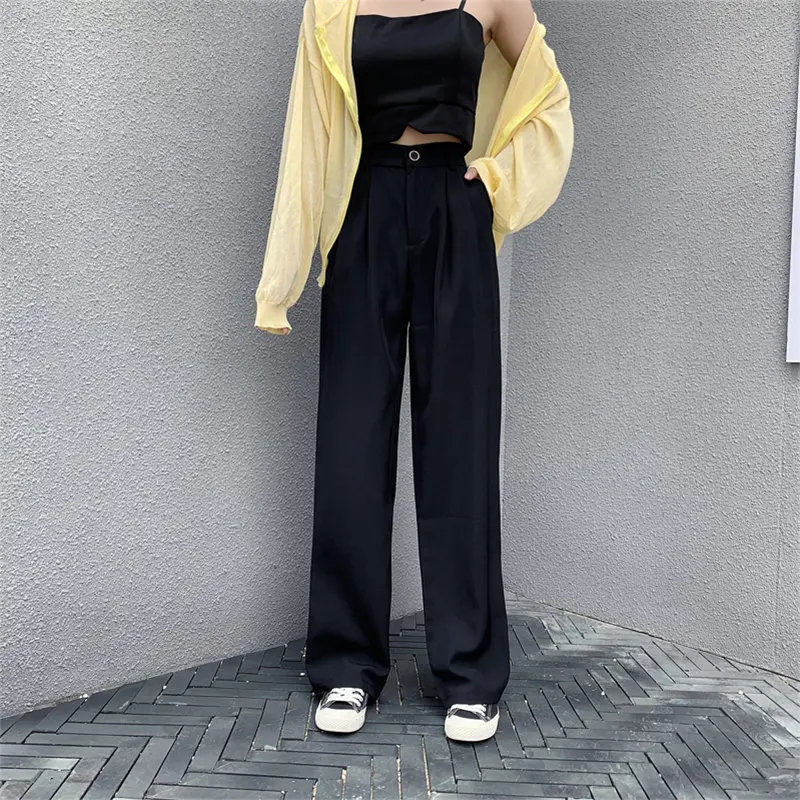 HziriP 2020 Solid Women Slender Loose High Waist Fashion Plus Hot Students New Chic Casual Vintage Straight Full Length Pants
HziriP 2020 Solid Women Slender Loose High Waist Fashion Plus Hot Students New Chic Casual Vintage Straight Full Length Pants