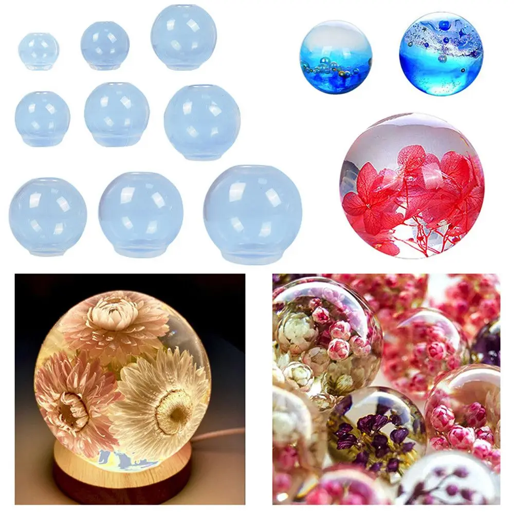 New UV Epoxy Crystal Home Decor Resin Mold Silicone Mould Jewelry Making Tools Round Ball
New UV Epoxy Crystal Home Decor Resin Mold Silicone Mould Jewelry Making Tools Round Ball