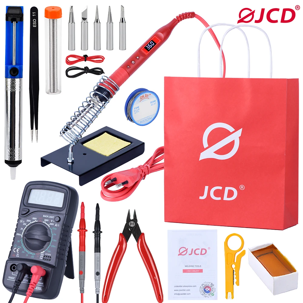 Soldering Iron Electric With Regulator For Adjustable Temperature Welding Work Kits Solder Paste Flux Tin Tip Holder multimeter
Soldering Iron Electric With Regulator For Adjustable Temperature Welding Work Kits Solder Paste Flux Tin Tip Holder multimeter