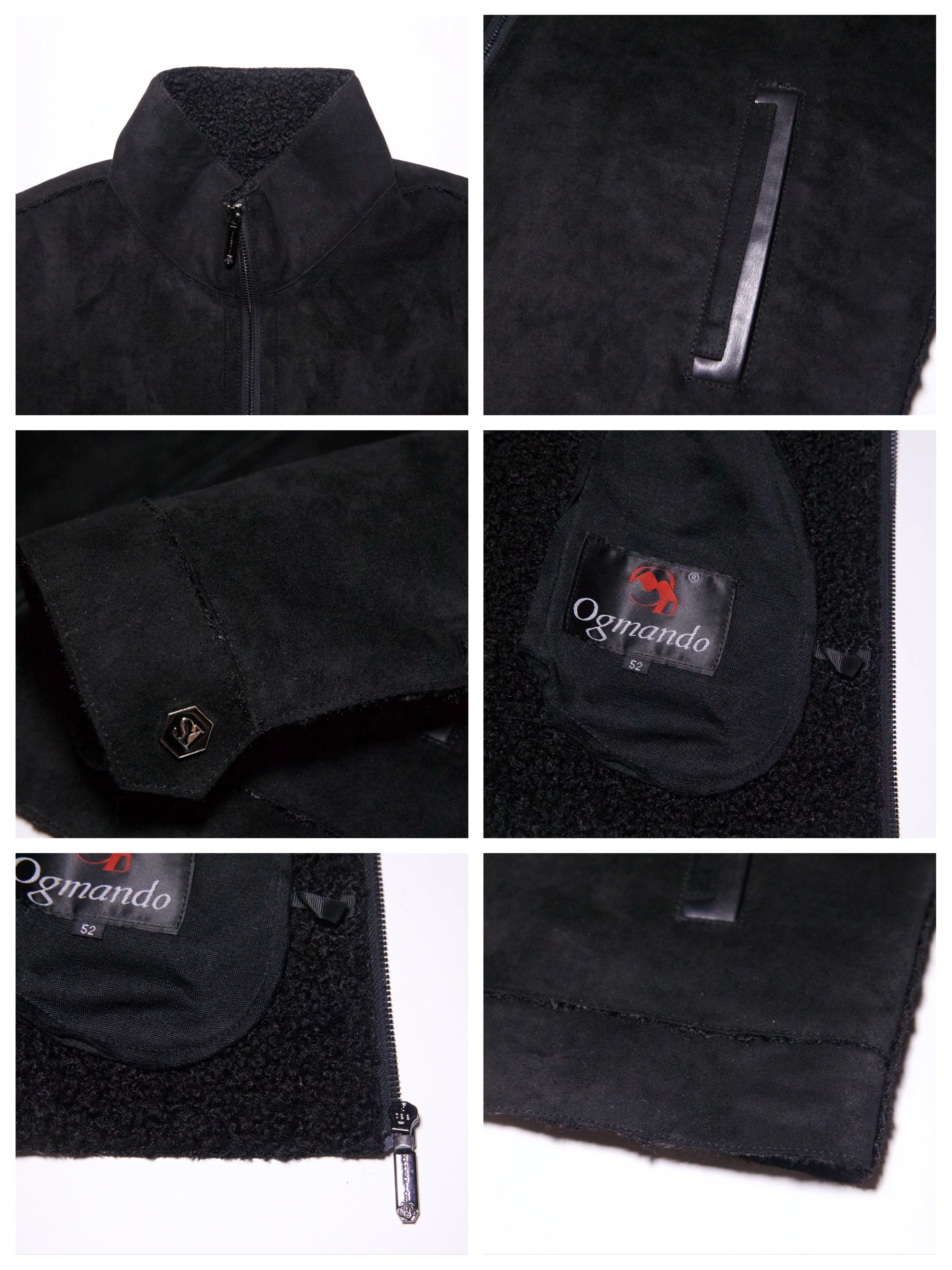 Новинка, Мужская замшевая кожаная куртка, зимнее стильное пальто высокого качества, Мужская официальная брендовая одежда ogmandoру