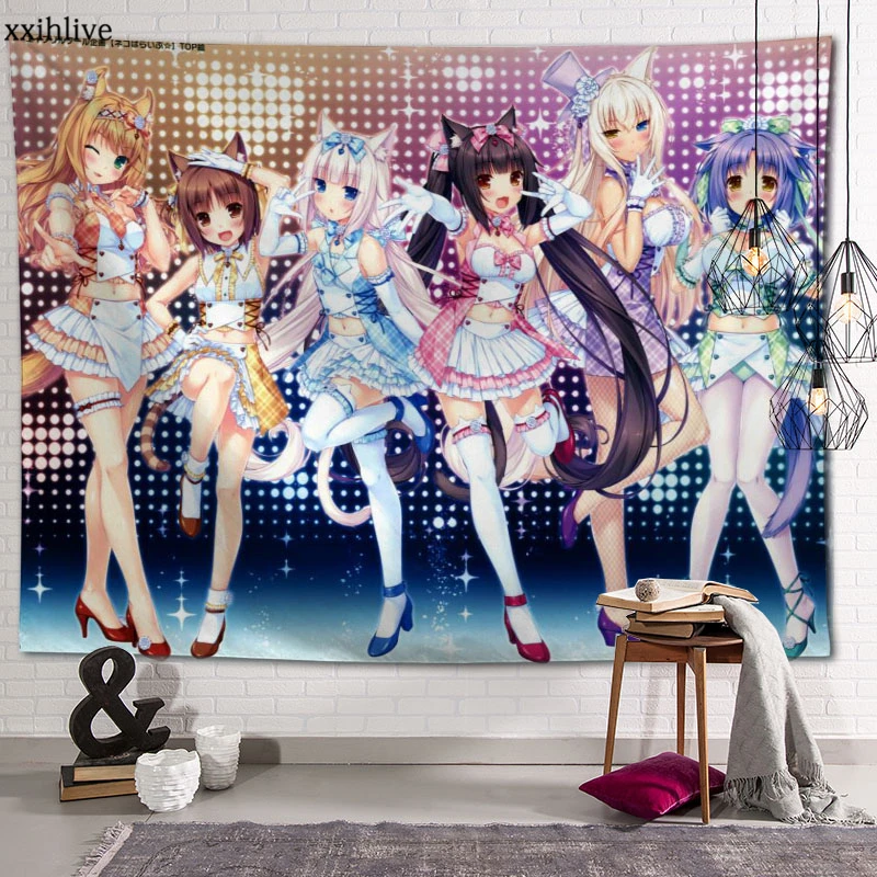 Подвесной тканевый фон под заказ NEKOPARA, настенное покрытие, домашнее украшение, одеяло, гобелен для спальни, гостиной, Настенный декор
Подвесной тканевый фон под заказ NEKOPARA, настенное покрытие, домашнее украшение, одеяло, гобелен для спальни, гостиной, Настенный декор