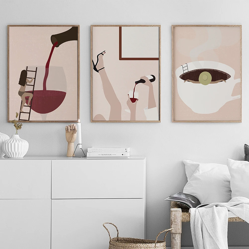 Glass Wine Woman Print Modern Mural Couple Gift Abstract Wine Bottle Ladder Poster Nordic Bar Kitchen Home Decoration Frameless
Glass Wine Woman Print Modern Mural Couple Gift Abstract Wine Bottle Ladder Poster Nordic Bar Kitchen Home Decoration Frameless