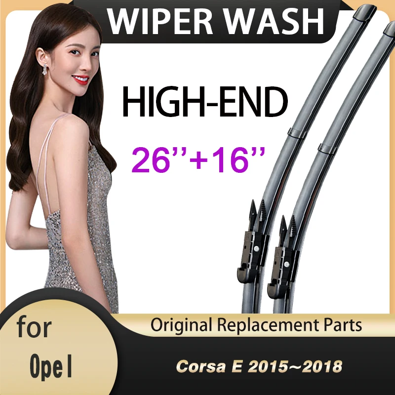 Car Wiper Blades for Opel Corsa E 2015~2018 Vauxhall OPC VXR Front Window Windscreen Wipers Car Accessories Stickers 2016 2017 
Car Wiper Blades for Opel Corsa E 2015~2018 Vauxhall OPC VXR Front Window Windscreen Wipers Car Accessories Stickers 2016 2017
