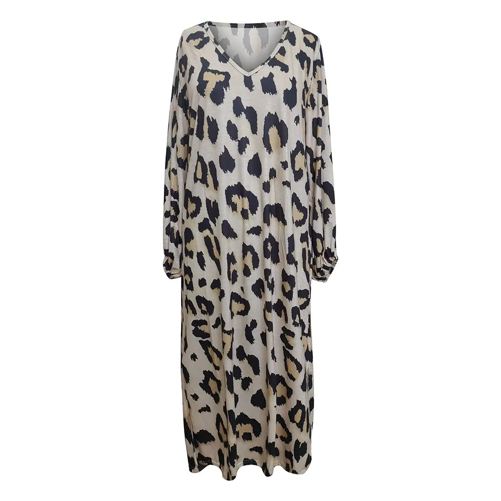 Vintage Summer Dress Women Leopard Print Beach Vestidos Lantern Sleeve V-Neck Casual Loose Party Streetwear Sundress Dresses 
Vintage Summer Dress Women Leopard Print Beach Vestidos Lantern Sleeve V-Neck Casual Loose Party Streetwear Sundress Dresses