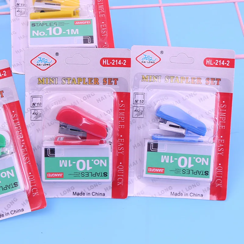 Portable Quality Kawaii Mini Small Stapler Useful Mini Stapler Staples Set Office Binding Stationery
Portable Quality Kawaii Mini Small Stapler Useful Mini Stapler Staples Set Office Binding Stationery