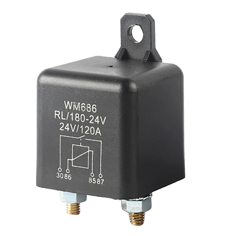 WM686 Car Start Relay 24V 4-Pin Heavy Duty Automotive Car Auto Relay ON/OFF Switch Relays RL/120A Starter Appliance Part
WM686 Car Start Relay 24V 4-Pin Heavy Duty Automotive Car Auto Relay ON/OFF Switch Relays RL/120A Starter Appliance Part