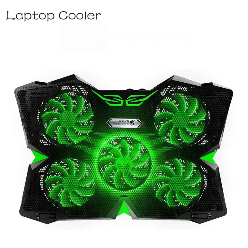 Laptop Cooler Laptop Cooling Pad Fan Cooling Notebook Cooler With 5 Big Fans and 2 USB Ports Non-slip Stand for 12-17inch Laptop
Laptop Cooler Laptop Cooling Pad Fan Cooling Notebook Cooler With 5 Big Fans and 2 USB Ports Non-slip Stand for 12-17inch Laptop