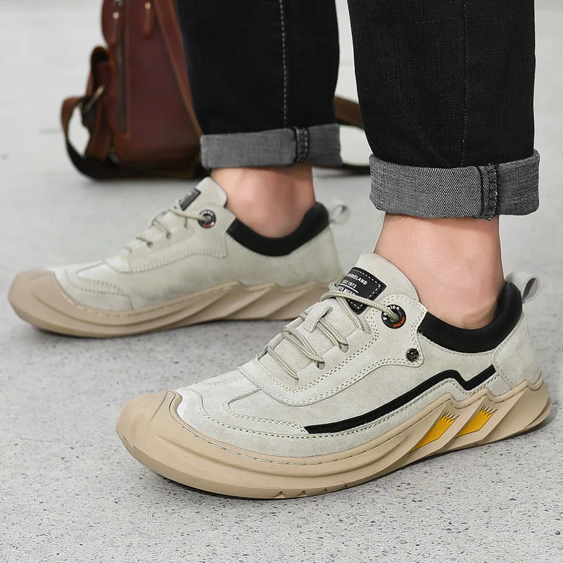 Brand Original Young Casual Shoes Top Quality Leather Suede Shoes Men Casual Sneakers Man Lace Up Fashion Flats Outdoor Footwear
Brand Original Young Casual Shoes Top Quality Leather Suede Shoes Men Casual Sneakers Man Lace Up Fashion Flats Outdoor Footwear