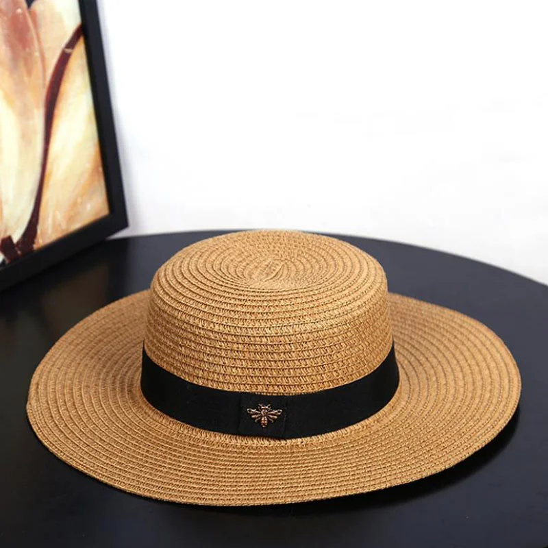 Bee grass sun hat vintage European and American gold woven hat women's elastic sunscreen parasol flat hat sun visor
Bee grass sun hat vintage European and American gold woven hat women's elastic sunscreen parasol flat hat sun visor