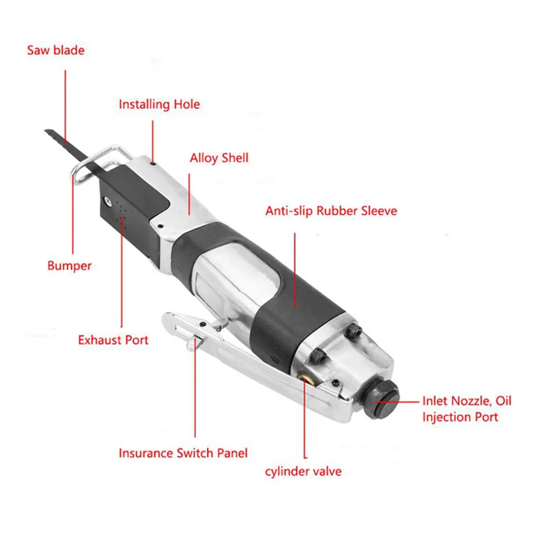 Alloy Air Body saw Pneumatic File Reciprocating Saws Cutting Tool Hacksaw Cutting Blade Cutter Cut Off Tool
Alloy Air Body saw Pneumatic File Reciprocating Saws Cutting Tool Hacksaw Cutting Blade Cutter Cut Off Tool