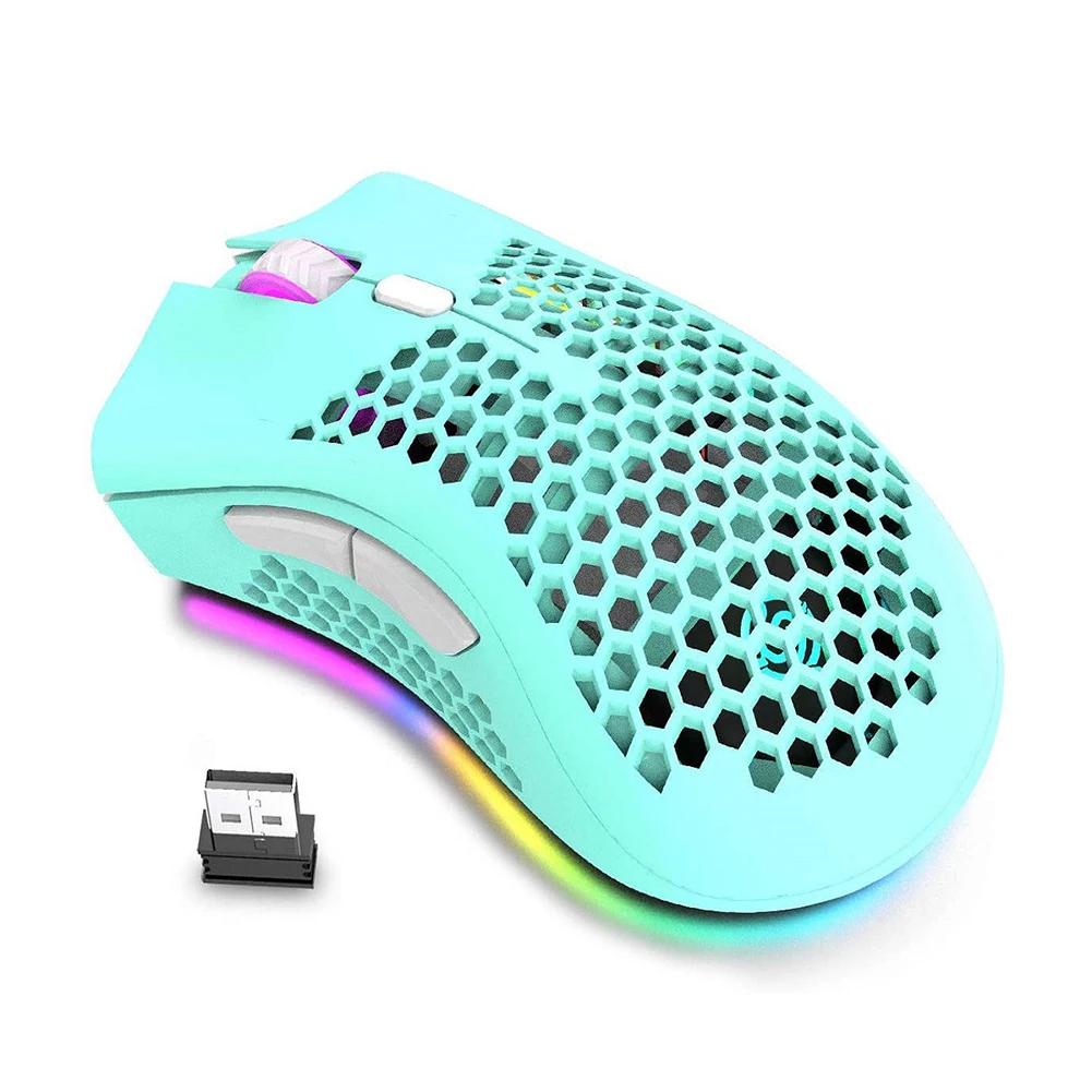 Rechargeable Optical Cordless RGB LED Light Wireless Computer Mouse Hollowed 6 Buttons Ergonomic 2.4GHz Mice
Rechargeable Optical Cordless RGB LED Light Wireless Computer Mouse Hollowed 6 Buttons Ergonomic 2.4GHz Mice