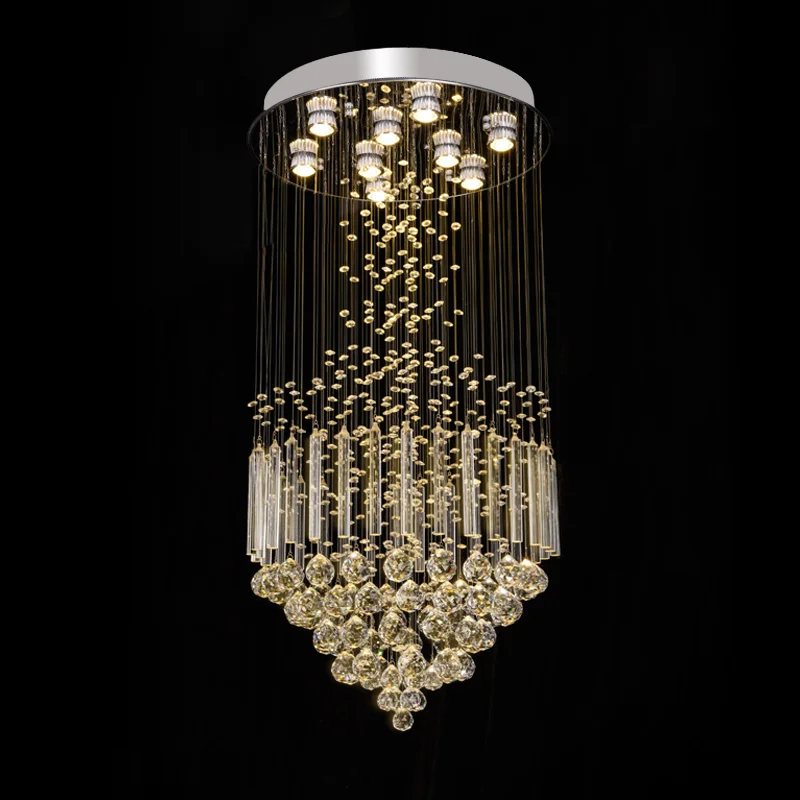 Modern led crystal ceiling chandeliers light fixture for staircase stair luxury living room villa vanity bedroom hanging lamp
Modern led crystal ceiling chandeliers light fixture for staircase stair luxury living room villa vanity bedroom hanging lamp