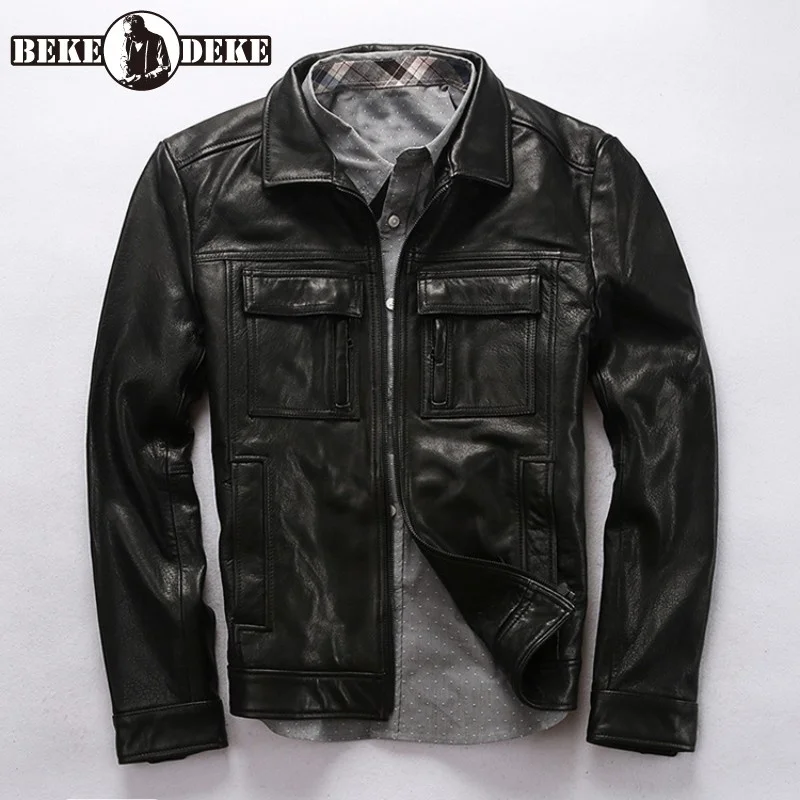 Осенняя мужская Байкерская ветрозащитная куртка из натуральной кожи с карманами облегающее кожаное пальто в стиле панк мужская верхняя одежда из овечьей кожи Куртки
Осенняя мужская Байкерская ветрозащитная куртка из натуральной кожи с карманами облегающее кожаное пальто в стиле панк мужская верхняя одежда из овечьей кожи Куртки