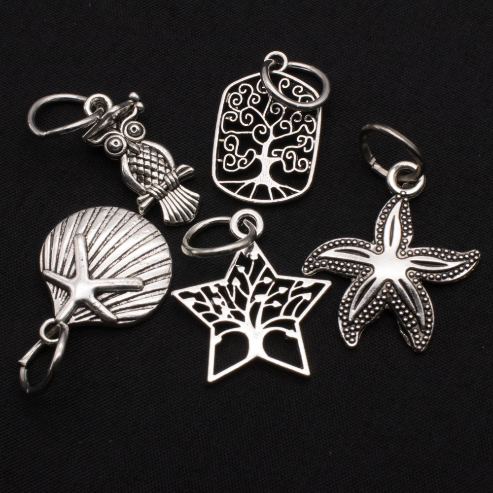 10pcs/packHandmade diy retro owl life tree shell five-pointed star personality necklace pendant ladies charm jewelry accessories
10pcs/packHandmade diy retro owl life tree shell five-pointed star personality necklace pendant ladies charm jewelry accessories