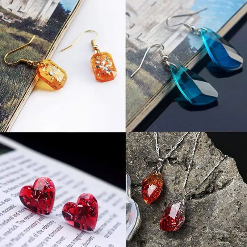 DIY Crystal Pendulum Mold Set Silicone Resin Pendant Jewelry Casting Mould Craft M0XF