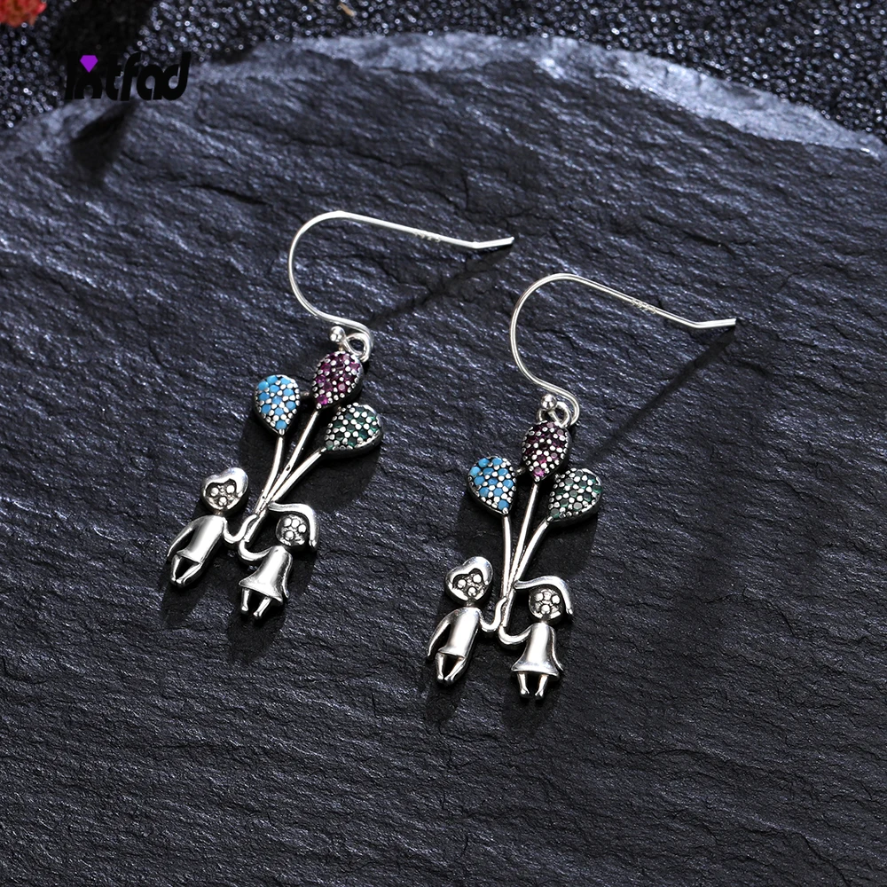 Boy Girl Balloon Drop Earrings 925 Sterling Silver Earrings for Women Party Jewelry Creative Color Zircon Earrings
Boy Girl Balloon Drop Earrings 925 Sterling Silver Earrings for Women Party Jewelry Creative Color Zircon Earrings