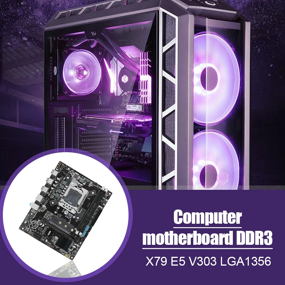 X79-E5 V303 LGA 1356 Pin Motherboard Desktop PC Motherboard 6 USB LGA 1356 DDR3 PCI Express 16X M-ATX Mainboard for E5 2420/2430
X79-E5 V303 LGA 1356 Pin Motherboard Desktop PC Motherboard 6 USB LGA 1356 DDR3 PCI Express 16X M-ATX Mainboard for E5 2420/2430
