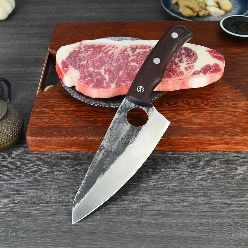 6inch Handmade Forged Kitchen Knives 4CR13 Stainless Steel Meat Cleaver Slicing Chef knife Professional Butcher Knife
6inch Handmade Forged Kitchen Knives 4CR13 Stainless Steel Meat Cleaver Slicing Chef knife Professional Butcher Knife