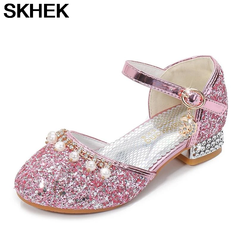SKHEK Princess Kids Leather Shoes For Girls Flower Casual Glitter Children High Heel Girls Shoes Blue Pink Silver
SKHEK Princess Kids Leather Shoes For Girls Flower Casual Glitter Children High Heel Girls Shoes Blue Pink Silver