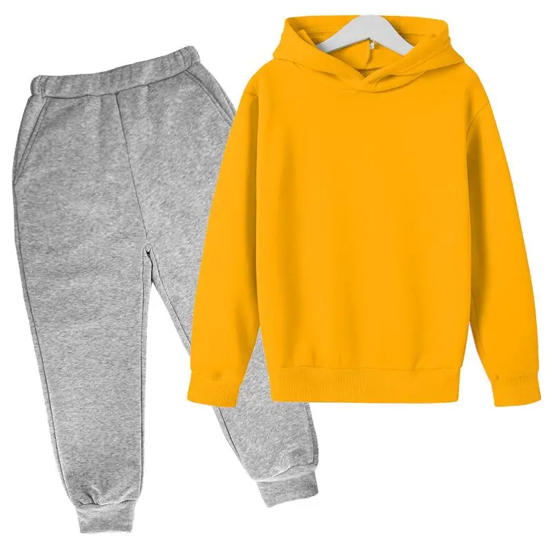 Casual Jogging Suit baby boy clothes set Solid color hoodies for girls 14 years old Sweatshirt+pants 2 Pieces Sets pullover 2021
Casual Jogging Suit baby boy clothes set Solid color hoodies for girls 14 years old Sweatshirt+pants 2 Pieces Sets pullover 2021
