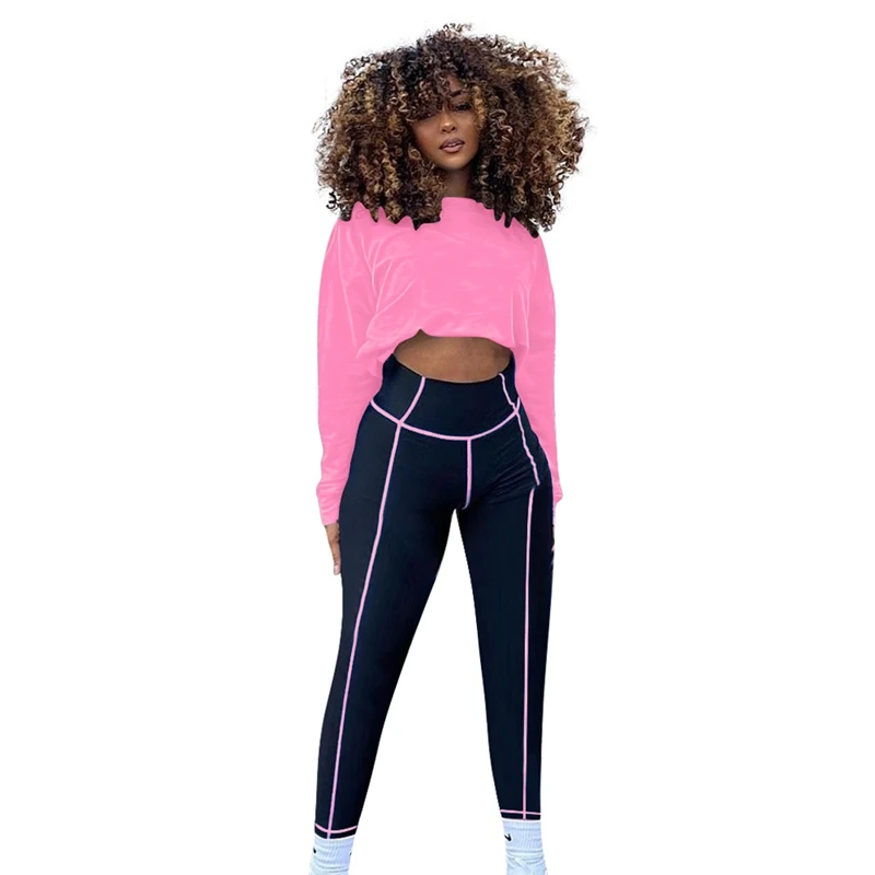 ZKYZWX Fall Lounge Wear Two Piece Set for Women Solid O-neck Full Sleeve Sweatsuit Sexy Joggers Fitness Matching Sets
ZKYZWX Fall Lounge Wear Two Piece Set for Women Solid O-neck Full Sleeve Sweatsuit Sexy Joggers Fitness Matching Sets