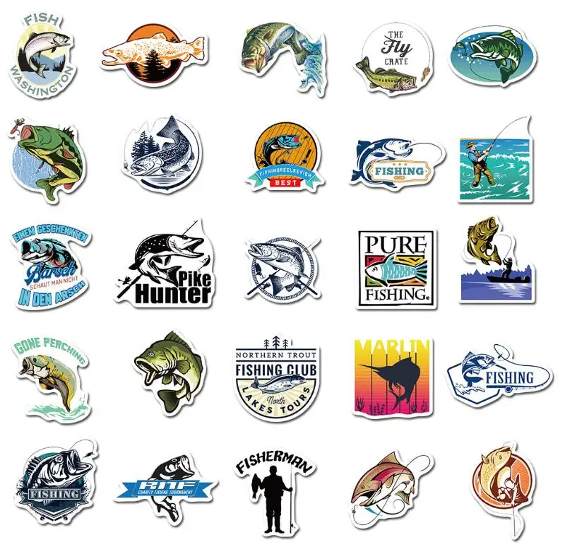 10/30/50Pcs Outdoor Camping Fisherman Go Fishing Stickers For Scrapbooking Album Luggage Laptop Notebook Funny Decals Sticker
10/30/50Pcs Outdoor Camping Fisherman Go Fishing Stickers For Scrapbooking Album Luggage Laptop Notebook Funny Decals Sticker