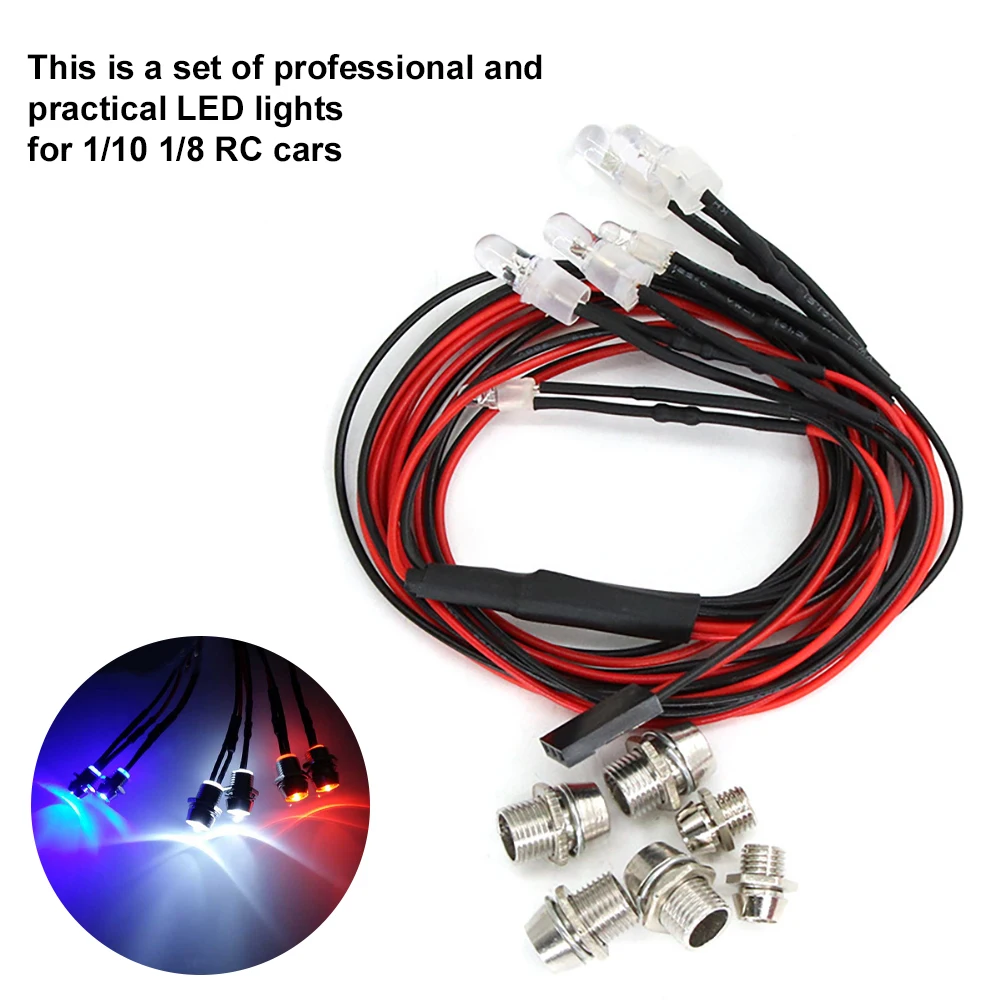 Top 6 LED Light Kit Headlight Taillight Replacement 1/10 RC Car Model Remote Control Toy Crawler Car Parts 2 Red 2 White 2 Blue
Top 6 LED Light Kit Headlight Taillight Replacement 1/10 RC Car Model Remote Control Toy Crawler Car Parts 2 Red 2 White 2 Blue