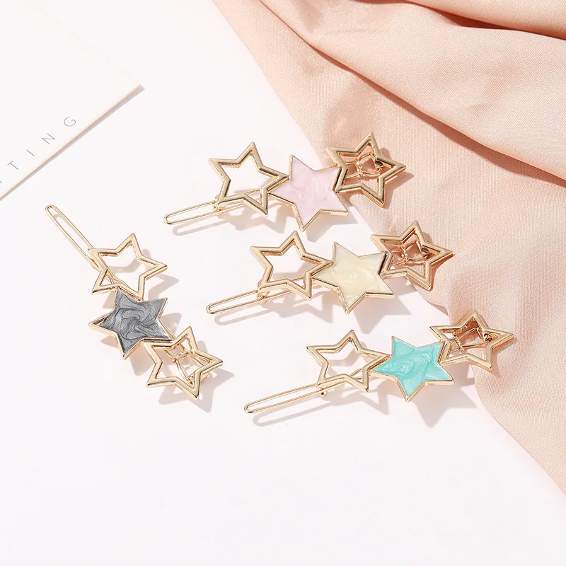 1@# Star Hollow Hair Clip Girls Snap Hair Barrette Stick Hairpin Hair Styling Accessories For Women Girls 2020 New Fashion Women
1@# Star Hollow Hair Clip Girls Snap Hair Barrette Stick Hairpin Hair Styling Accessories For Women Girls 2020 New Fashion Women