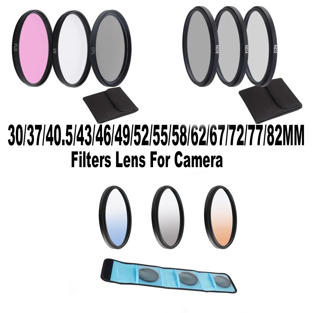 Набор фильтров для камеры ND2/4/8 UV CPL FLD 30/37/40.5/43/46/49/52/55/58/62/67/72/77/82 мм нейтральная плотность для Sony Nikon Canon
Набор фильтров для камеры ND2/4/8 UV CPL FLD 30/37/40.5/43/46/49/52/55/58/62/67/72/77/82 мм нейтральная плотность для Sony Nikon Canon
