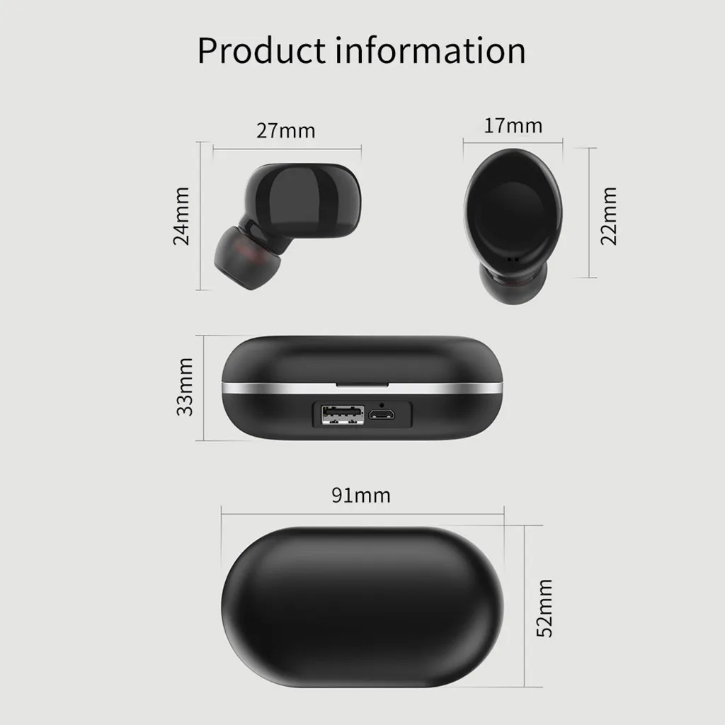 VOBERRY беспроводные bluetooth наушники Спортивная гарнитура водонепроницаемая