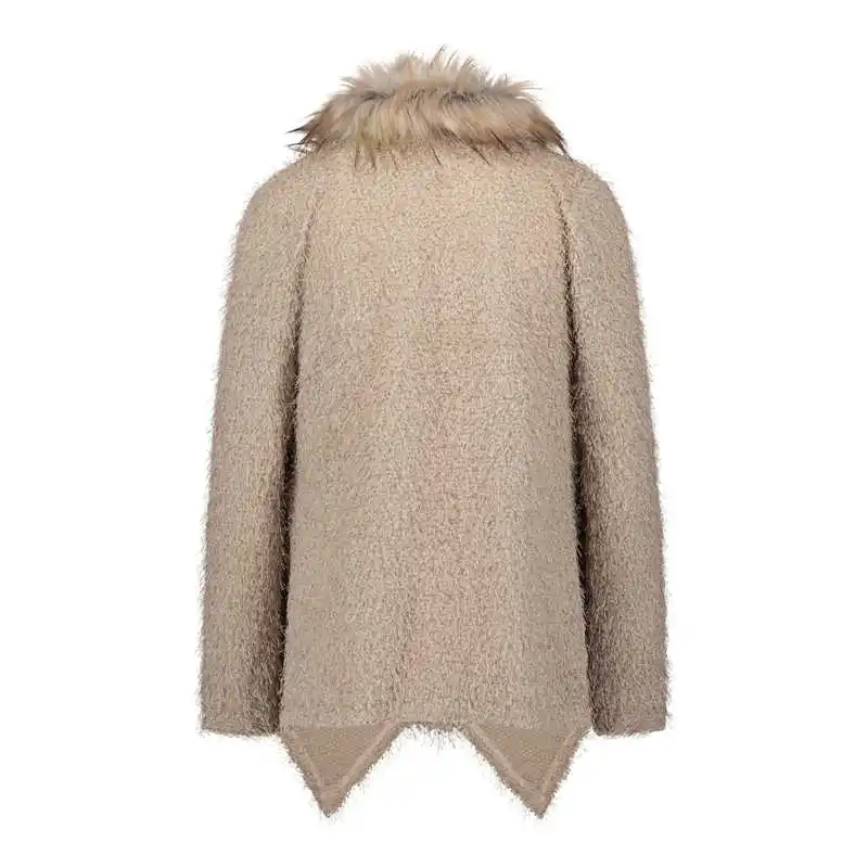 Fur Jumper Coats Shaggy Sweater Poncho Trim Collar Warm Fashion Cardigan Women's
Fur Jumper Coats Shaggy Sweater Poncho Trim Collar Warm Fashion Cardigan Women's