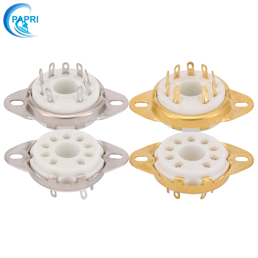 PAPRI 10 шт. керамические B9D новые 9pin ножки Позолоченные трубчатые розетки Крепление Шасси Базовая опора для EL504 El519 6P12P
PAPRI 10 шт. керамические B9D новые 9pin ножки Позолоченные трубчатые розетки Крепление Шасси Базовая опора для EL504 El519 6P12P
