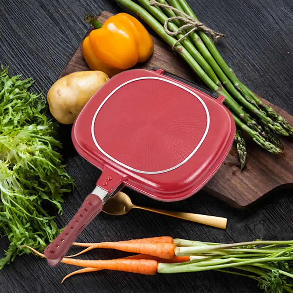 Foldable 28/32 CM Double-sided Frying Pan Non-stick Barbecue Steak Frying Pan Cooking Egg Ham Pans Breakfast Maker Tool 2021 New 
Foldable 28/32 CM Double-sided Frying Pan Non-stick Barbecue Steak Frying Pan Cooking Egg Ham Pans Breakfast Maker Tool 2021 New